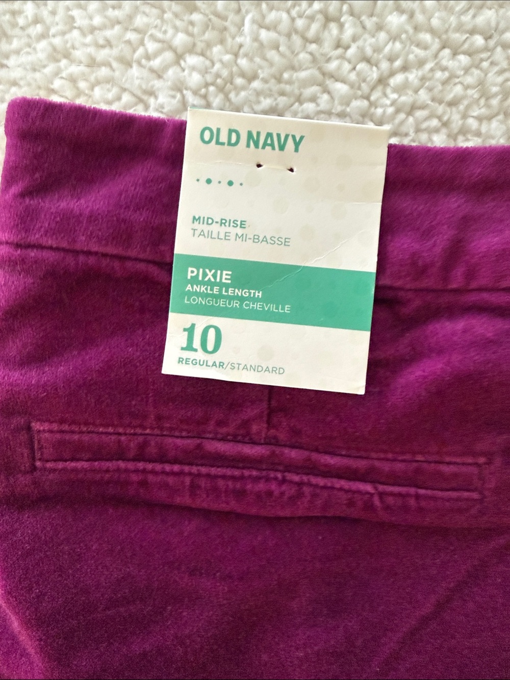 Old Navy Pixie Ankle Pants in Magenta